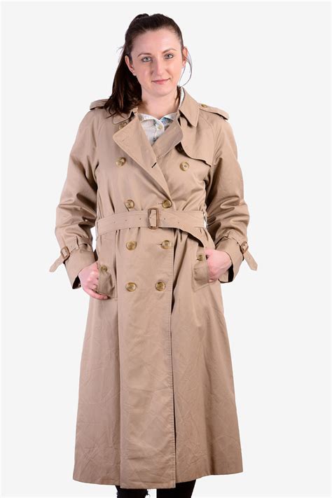 burberry trench cotton wool vintage|burberry long wool trench coat.